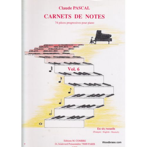 PASCAL CLAUDE - CARNETS DE NOTES VOL.6 - PIANO