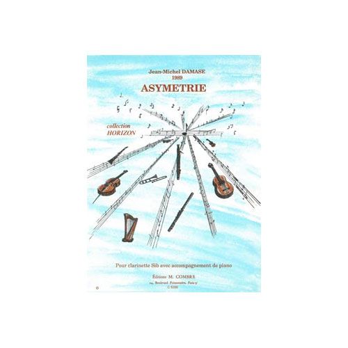 COMBRE DAMASE J. M. - ASYMETRIE - CLARINETTE ET PIANO