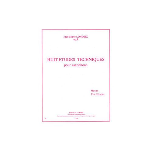 LONDEIX JEAN-MARIE - ETUDES TECHNIQUES (8) - SAXOPHONE