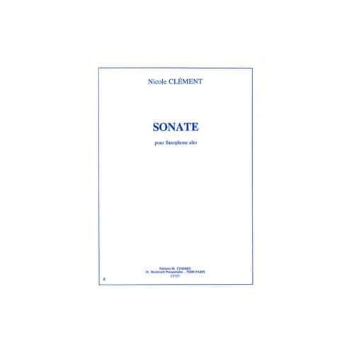 CLEMENT NICOLE - SONATE - SAXOPHONE ALTO