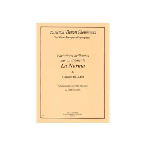 BELLINI VINCENZO - VARIATIONS BRILLANTES SUR UN THEME DE LA NORMA - FLUTE ET PIANO