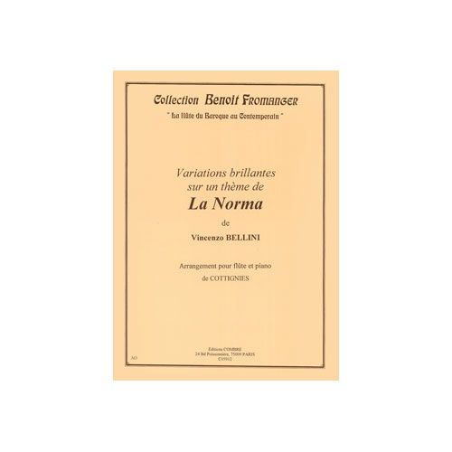 COMBRE Bellini - Variations BRILLANTES-la Norma - Flûte et Piano