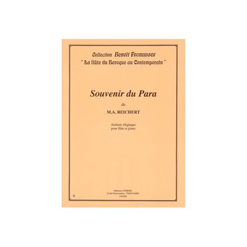 COMBRE Reichert M. A. - Souvenir Du Para - Flute et Piano