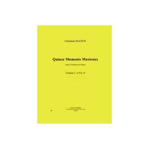 COMBRE MANEN CHRISTIAN - MOMENTS MUSICAUX (15) VOL.2 N.9 A15 - TROMBONE ET PIANO