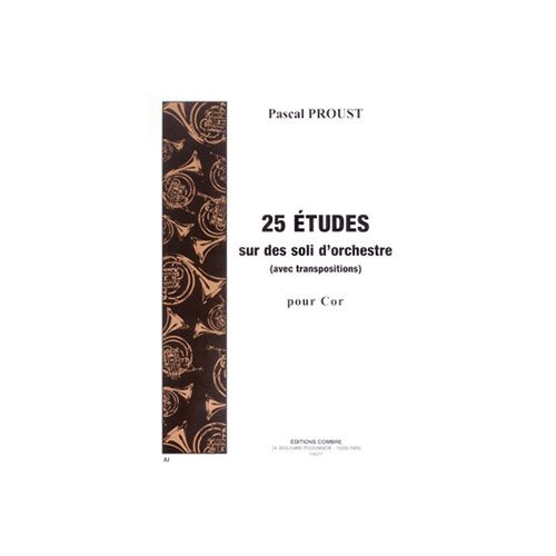 COMBRE Proust - 25 ETUDES-soli D