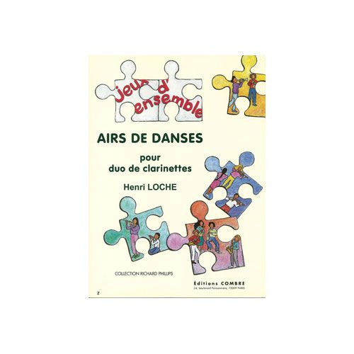 COMBRE LOCHE HENRI - AIRS DE DANSES (10 DUOS) - 2 CLARINETTES