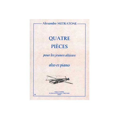 METRATONE ALEXANDRE - PIECES POUR JEUNES ALTISTES (4) - ALTO ET PIANO