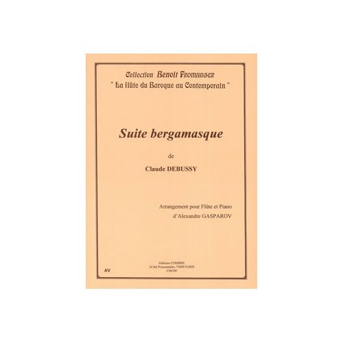 DEBUSSY - SUITE BERGAMASQUE - TRANSCRIPTION POUR FLÛTE ET PIANO