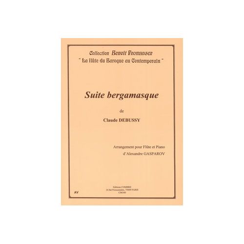 DEBUSSY CLAUDE - SUITE BERGAMASQUE - TRANSCRIPTION POUR FLUTE ET PIANO