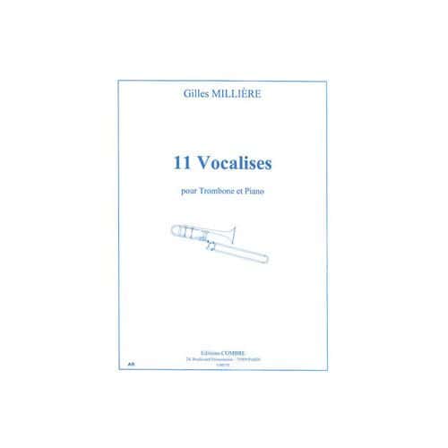 MILLIERE GILLES - VOCALISES (11) - TROMBONE ET PIANO