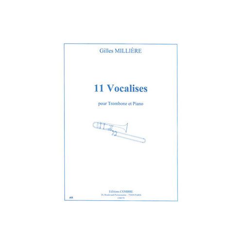 COMBRE Milliere - 11 Vocalises - Trombone et Piano