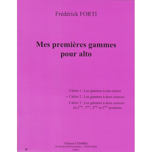 COMBRE Forti - Mes 1ères Gammes Alto - Vol.2