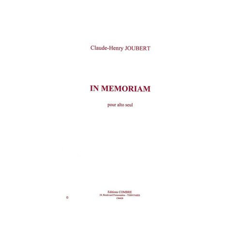 COMBRE Joubert - In Memoriam - Alto Seul
