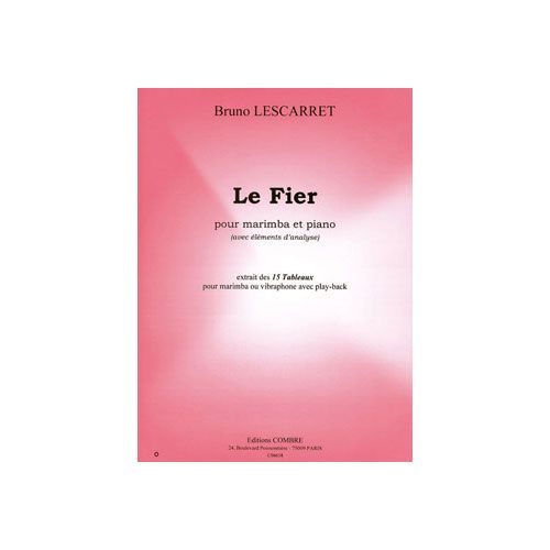 COMBRE Lescarret - Le Fier - Marimba et Piano