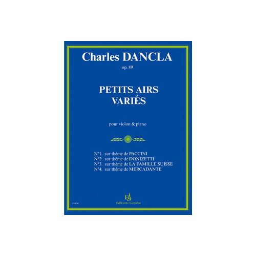 DANCLA CHARLES - PETITS AIRS VARIES OP.89 - VIOLON ET PIANO