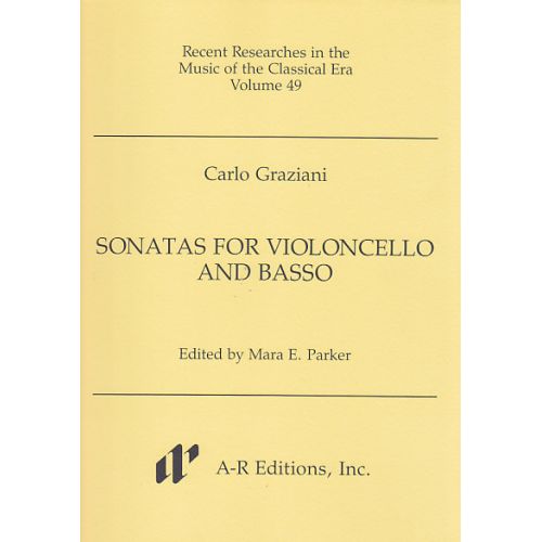 A-R EDITIONS GRAZIANI C. - SONATAS FOR VIOLONCELLO AND BASSO