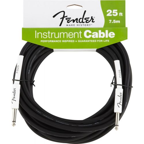 FENDER PERFORMANCE SERIES INSTRUMENT CABLE 25' BLACK