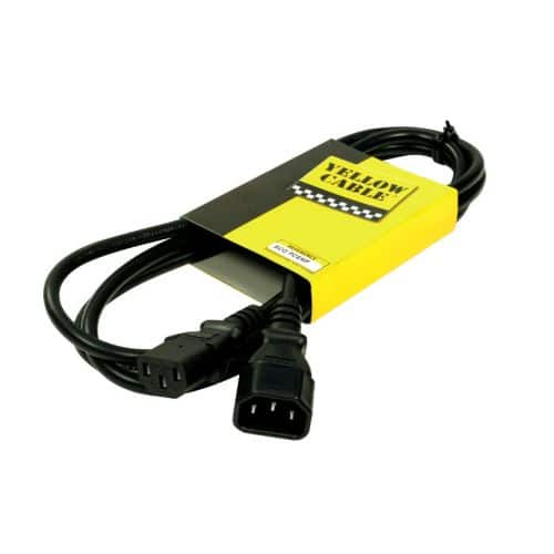 YELLOW CABLE PCEMF GROUNDED EXTENSION POWER CORD