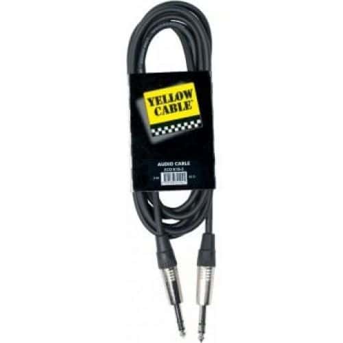 Yellow Cable K15-1 Cable Jack Symetrique (stereo) 1 Metre