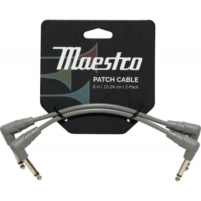 GIBSON ACCESSORIES VINTAGE ORIGINAL INSTRUMENT PATCH CABLES (2-PACK) 6-INCH