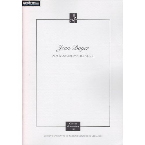 CMBV BOYER J. - AIRS A QUATRE PARTIES (1619) VOL. 3
