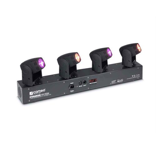 CAMEO Hydrabeam 400 RGBW - Set De 4 Projecteurs Asservis ULTRA-rapides LED 10 W Cree RGBW