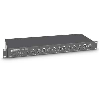 CAMEO SB 6 Dual - SPLITTER-booster DMX 6 Canaux (XLR 3 Points et XLR 5 Points)