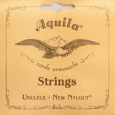 AQUILA NYLGUT PLAYING BANJO UKULELE, DAECG HIGH G, C 3RD STRING RED