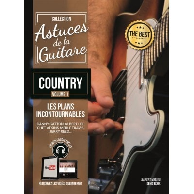 ROUX/MIQUEU - ASTUCES DE LA GUITARE COUNTRY VOL.1 + CD