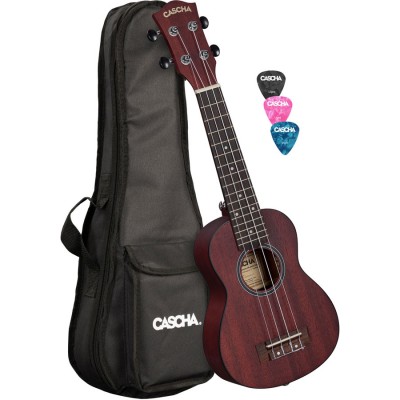 CASCHA HH 2263L Soprano Acajou Red LH