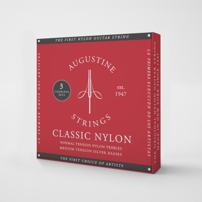 AUGUSTINE Standard Rouge Tirant Normal Pack de 3