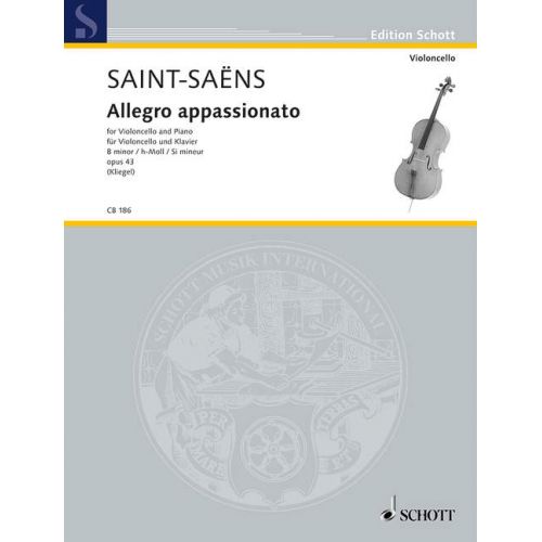SAINT-SAENS CAMILLE - ALLEGRO APPASSIONATO OP. 43 - CELLO AND PIANO