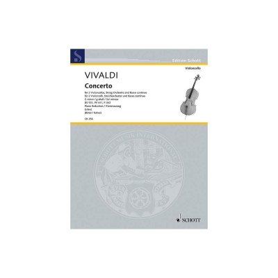 SCHOTT Vivaldi A. - Concerto G-moll RV 531 - 2 Violoncelles & Piano