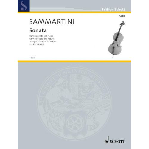 SCHOTT Sammartini G.B. - Sonata G Major - Cello And Piano