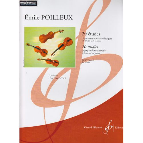 BILLAUDOT POILLEUX EMILE - 20 ETUDES CHANTANTES ET CARACTERISTIQUES - VIOLON