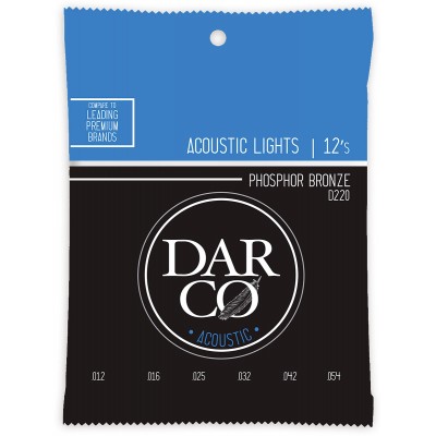 DARCO ACOUSTIC STRINGS 92/8 PHOSPHORE BRONZE DARCO ACOUSTIC LIGHT SET 92/8