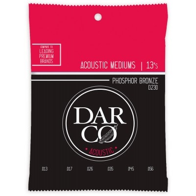 ACOUSTIC STRINGS 92/8 PHOSPHORE BRONZE DARCO ACOUSTIC MEDIUM SET 92/8