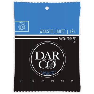 ACOUSTIC STRINGS 80/20 BRONZE DARCO ACOUSTIC LIGHT SET 80/20