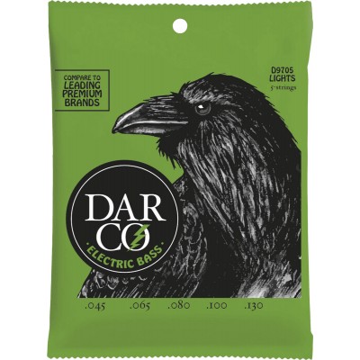 BASS STRINGS NICKEL WOUND DARCO BASS SET 5 STRINGS LIGHT