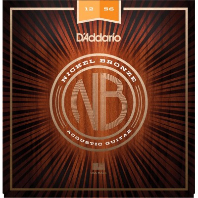 D'ADDARIO AND CO NICKEL BRONZE LIGHT TOP / MED BOTTOM, 12-56