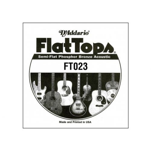 FT023 SEMI-FLAT PHOSPHOR BRONZE ACOUSTIC GUITAR SINGLE STRING .023