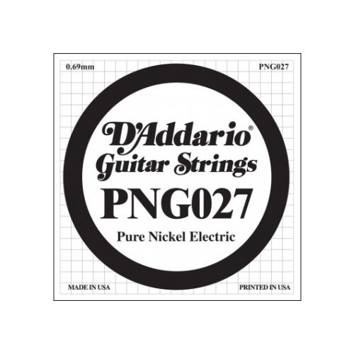 PNG027 PURE NICKEL ELECTRIC GUITAR SINGLE STRING .027