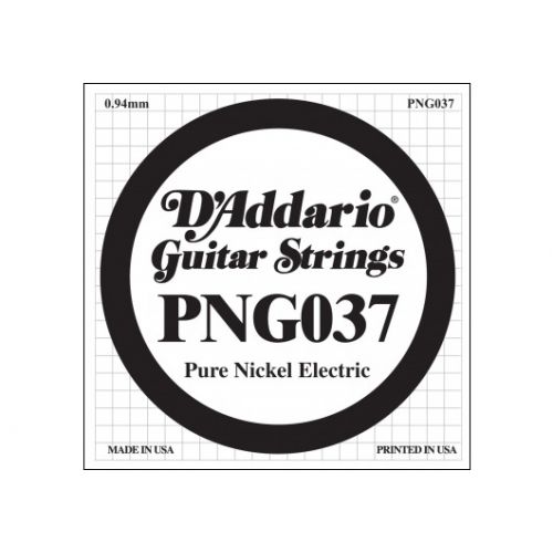 PNG037 PURE NICKEL ELECTRIC GUITAR SINGLE STRING .037