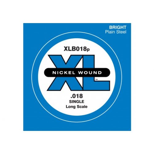 XLB018P PLAIN STEEL SINGLE STRING LONG SCALE .018
