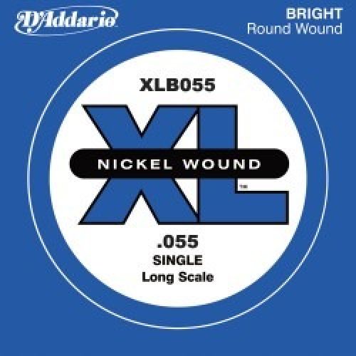 D'ADDARIO AND CO XLB055 NICKEL WOUND SINGLE STRING LONG SCALE .055