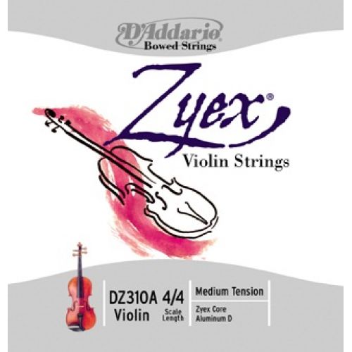 10 Pack Zyex Violin String Set 3/4 Scale Medium Tension