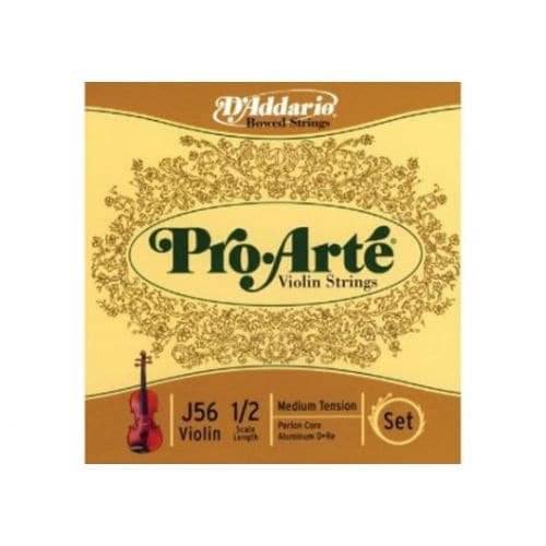 D\'addario Pro Arte Violon 1/2 Jeu De Cordes Medium/re File