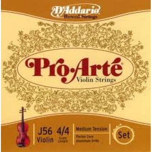 D'ADDARIO AND CO 4/4 PRO ARTE VIOLON JEU DE CORDES MEDIUM/RE FILE