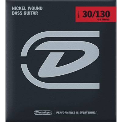 BASS STRINGS ROUND WIRE NICKEL NICKEL 30-130 SET 6 STRINGS