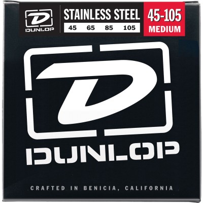 Dunlop Cordes Basses Stainless Steel Medium
